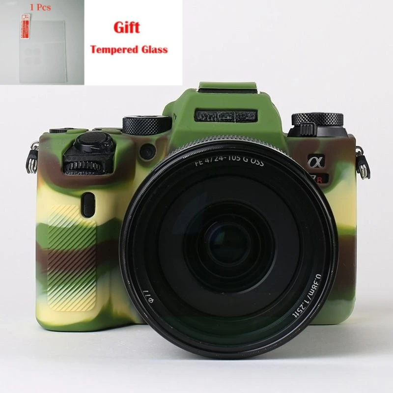 Silicone Camera Bag For Sony A9II Outdoor Storage Digital Case Camera Soft Rubber Case+ 1PCS free tempered film