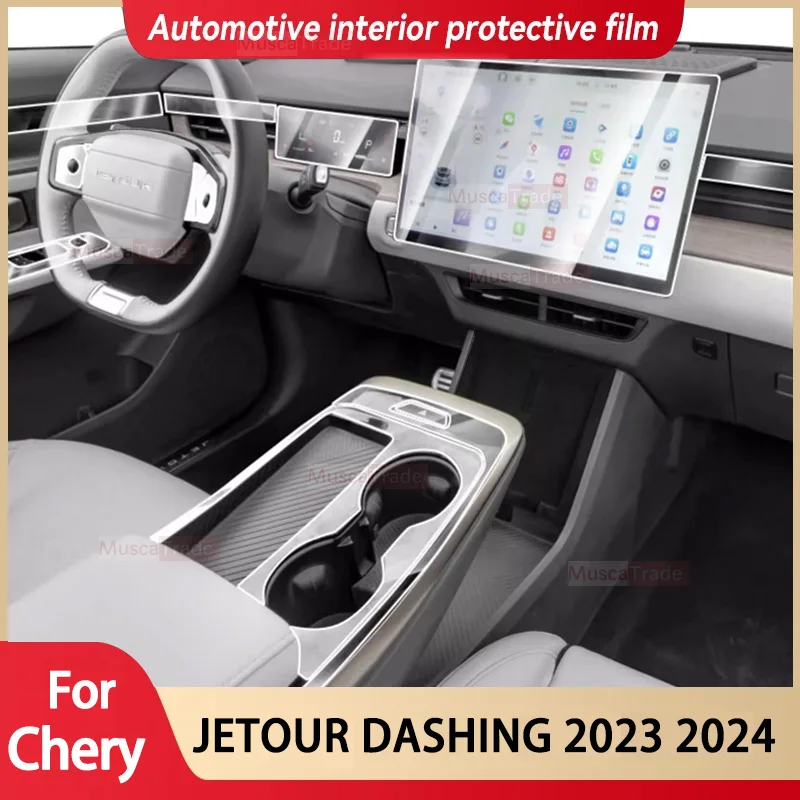 

For Chery Jetour Dashing 2023 2024 Car Interior Center Console Screen Protective Film Anti-scratch Repair Sticker Accessories