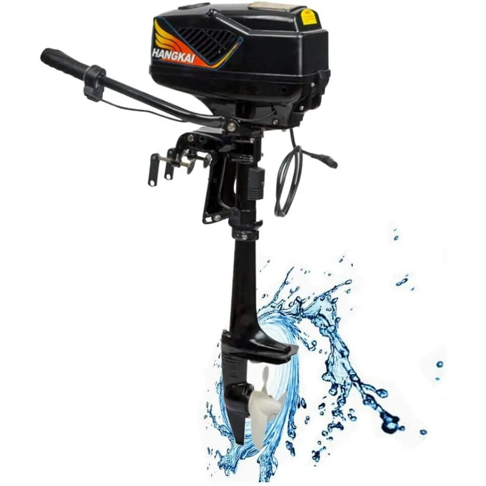 Motor de popa elétrico marinho, motor de popa mar barco pesca (motor de popa elétrico 4hp 48v 1000w eixo longo)