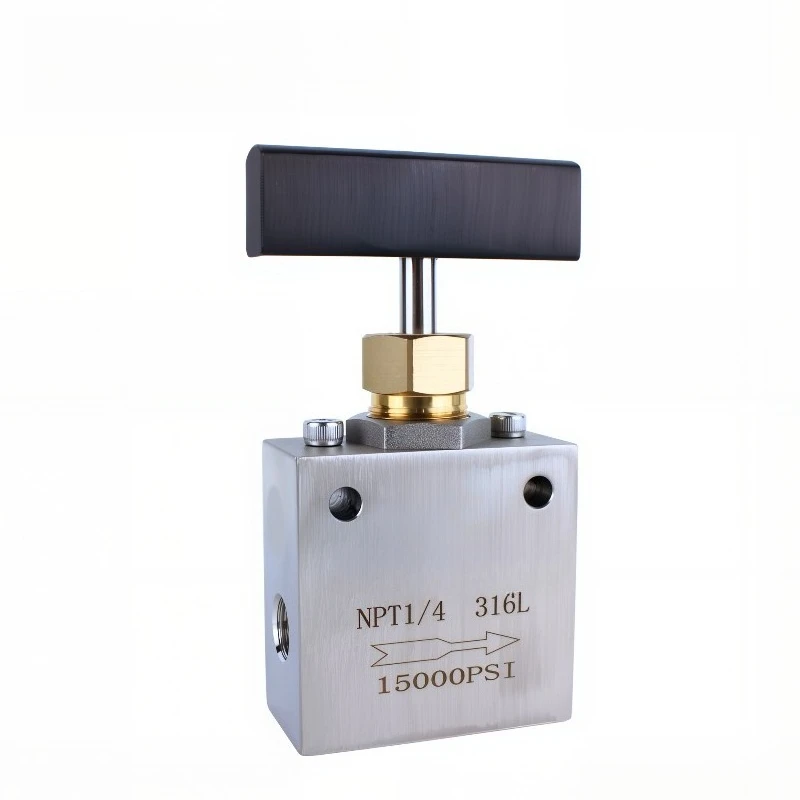 For Ultra High Pressure Globe Valve 15000PSI Stainless Steel 316L Internal Thread Needle Valve 105Mpa NPT1/4 1/2