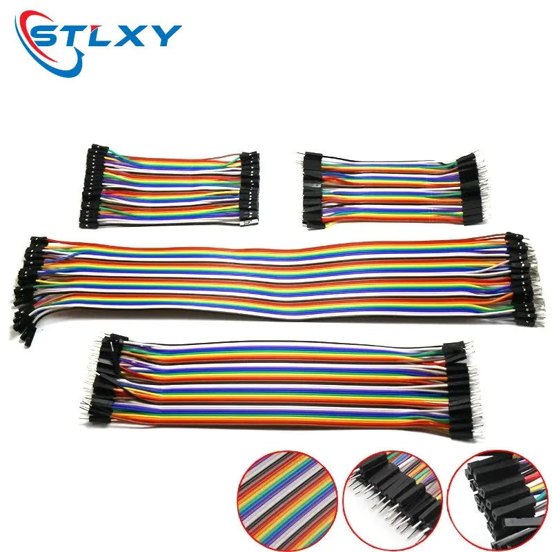40PIN 10CM 20CM 30CM Dupont Line Male to Male + Female to Male and Female to Female Jumper Dupont Wire Cable for arduino DIY KIT