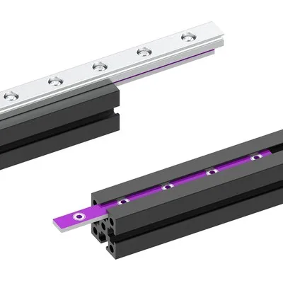 Support de rail de fil violet PCB FiViolet, adapté pour Voron 0.1, 0.2, 1515, profilé d\'extrusion d\'aluminium MGN7, rail prompt ket, V0.1, V0.2, 10
