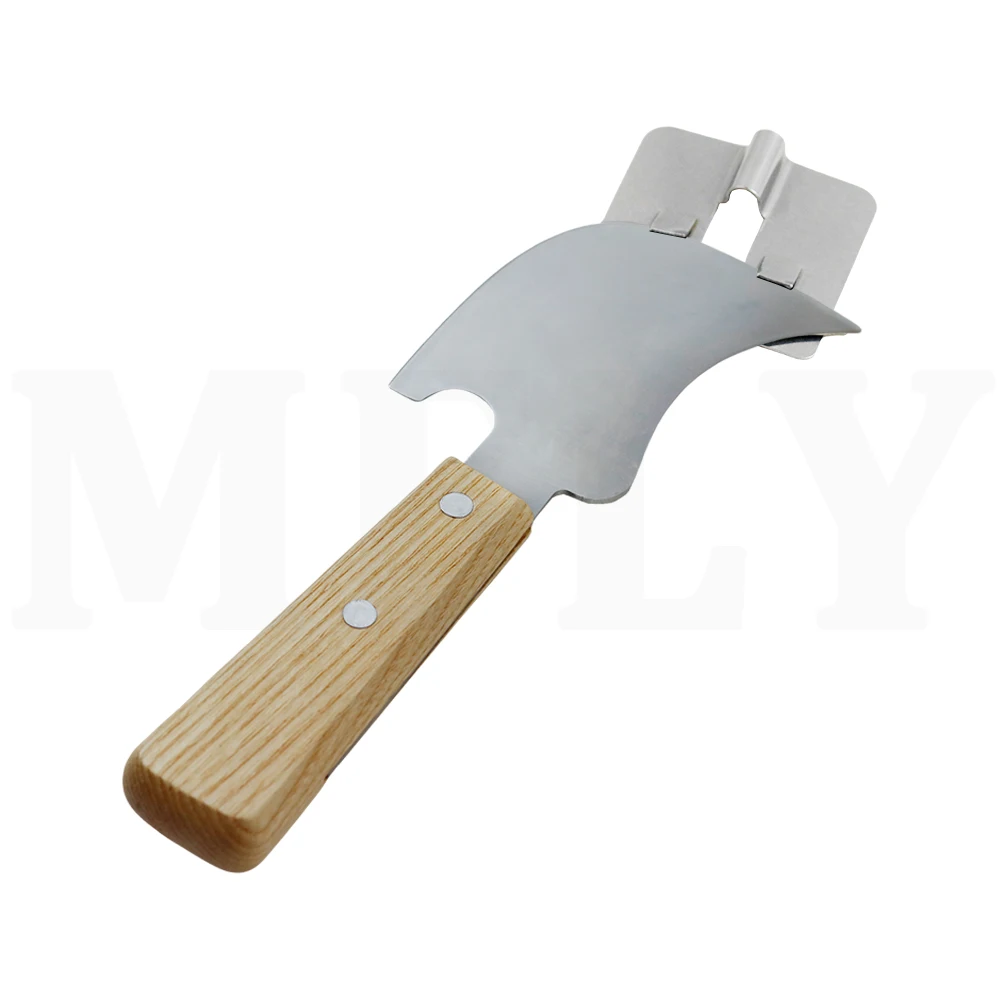 PVC Plastic Floor Trimming Crescent Shovel Floor Tool Solder Stick Shovel Leveling Tool Stainless Steel Glue Knife
