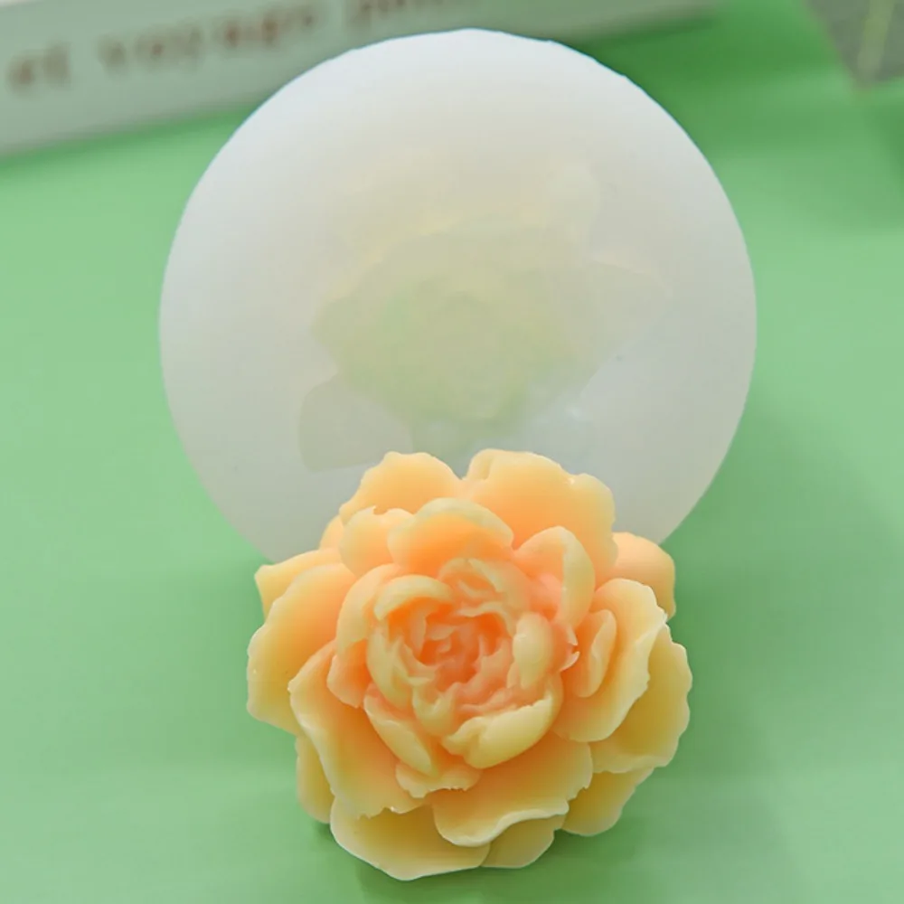 Flower Handmade Candle Silicone Mold DIY Rose Soap Resin Crystal Making Tool Wedding Birthday Party Chocolate Cake Decor Gifts