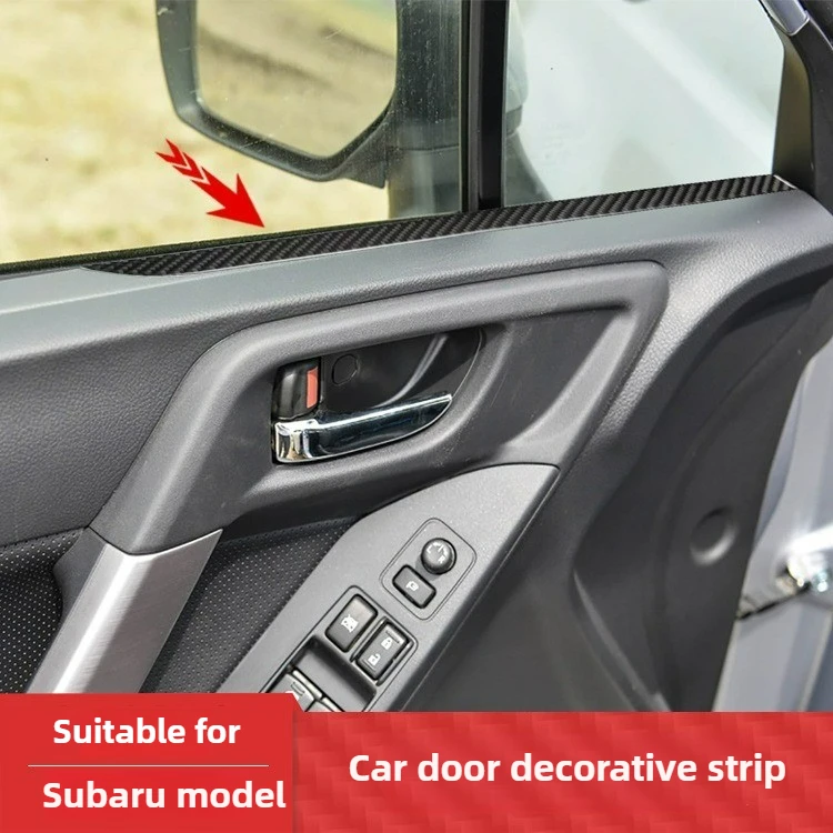 

Suitable for Subaru true carbon fiber Epoxy door interior modification stickers