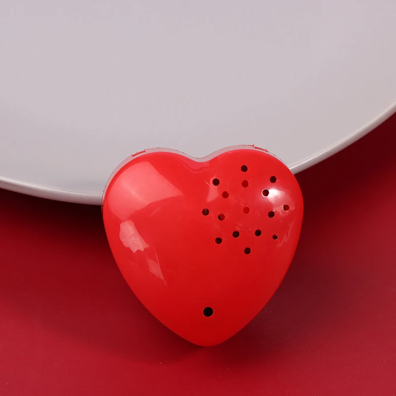 1 PC Red Heart Shaped Voice Recorder Mini Recorder Programmable Sound Recording Plastic For Plush Toy Stuffed Animals Doll