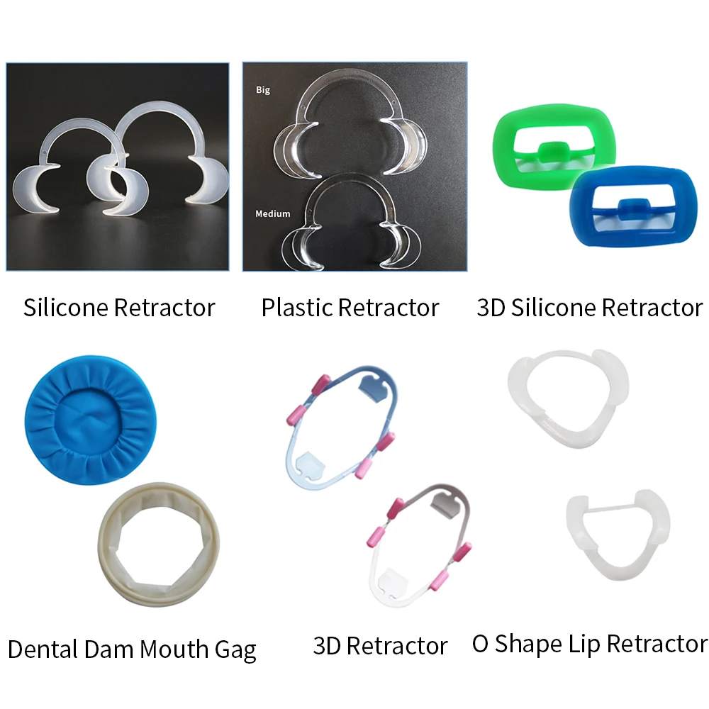 

Silicone/Plastic Retractor Rubber Dam Dental Mouth Opener Dentistry O Shape 3D Lip Cheek Retractor Mouth Opener