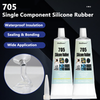 705 Soft Adhesive Silicone Rubber High Temperature Resistant Waterproof Sealing Insulation Gel Electronic Components Adhesive