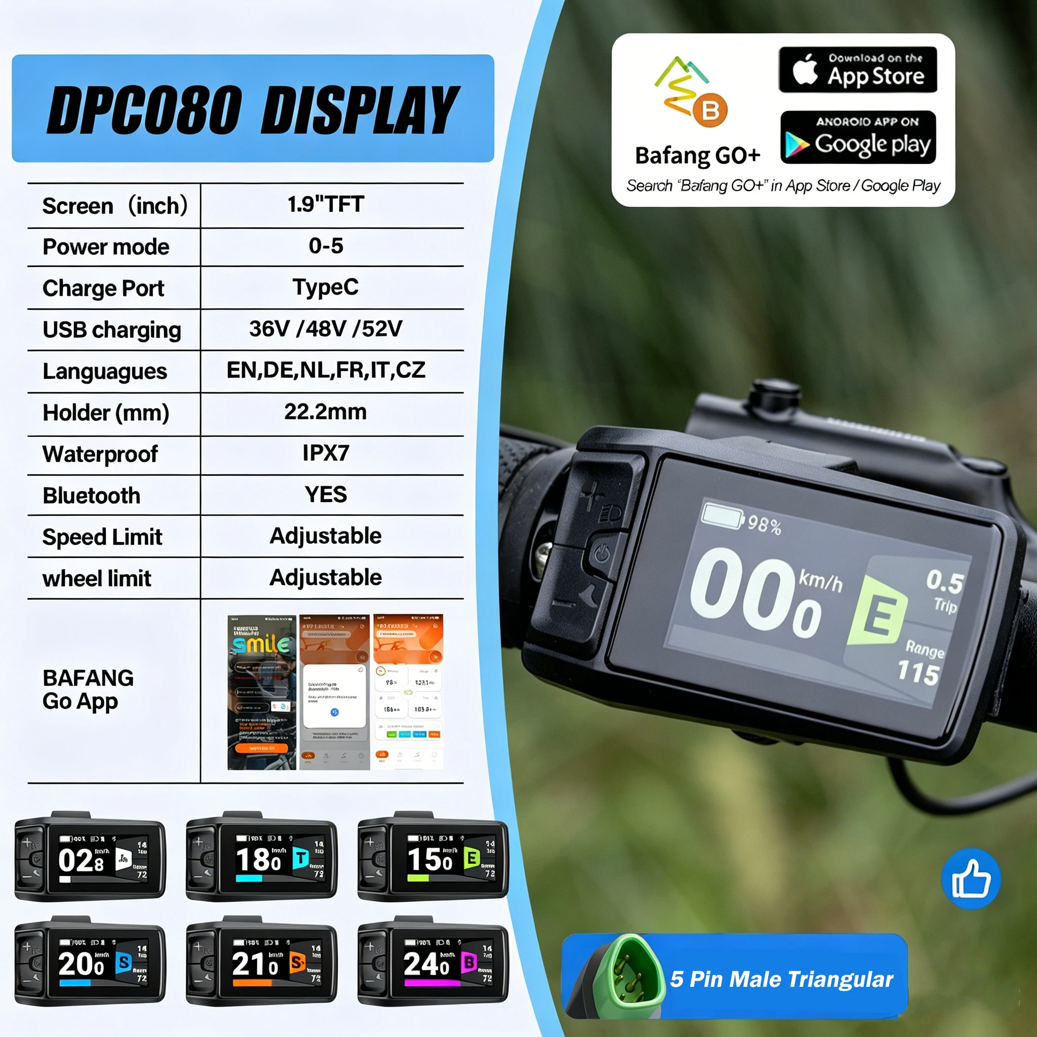 Bafang 750W 500W 48V Kit Mid Drive Motor BBS02 BBS02B Electric Bicycle EBike Conversion Kit Powerful Central E-Bike Engine 68mm image 6