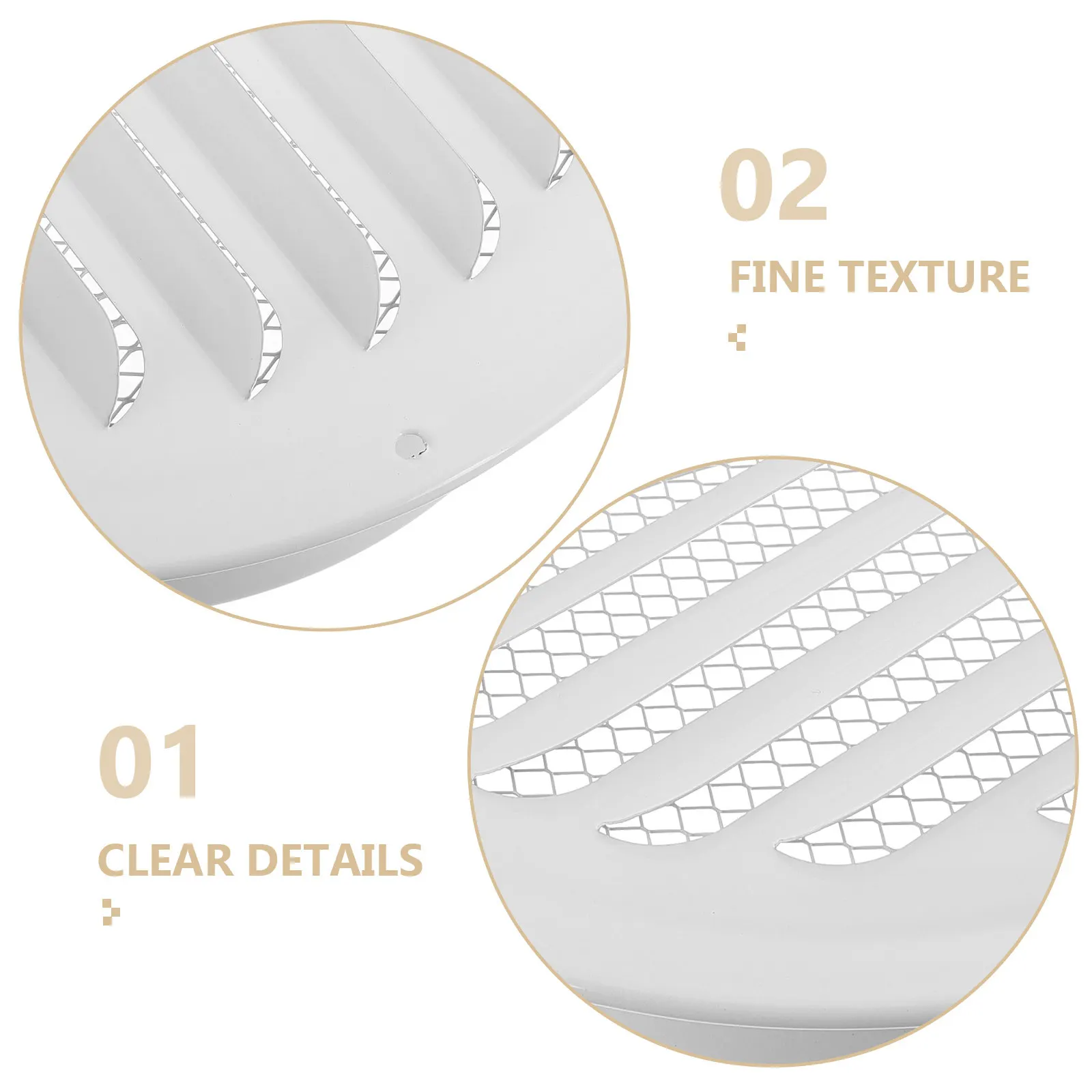 Stainless Steel Exhaust Vent Cover Wall Cap Flat Kitchen Ducts Outdoor Use Windproof Weatherproof Air Range