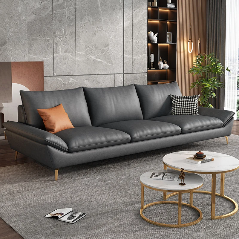 

Wood Modern Couches Waterproof Comfortable Lounge Puffs Sofa Nordic Italian Designer Divani Da Soggiorno Living Room Furniture