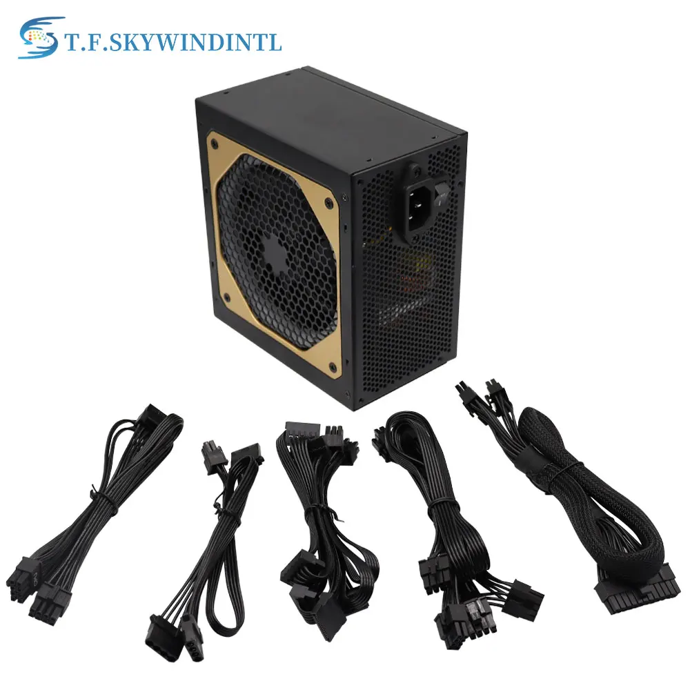 Imagem -03 - Skywindintl Novo Ouro 1000w Computador Completo Modular Fonte de Alimentação Medalha Ativo Pfc Atx Suporte 3070 3080 3090 Gpu Cartão t. f.