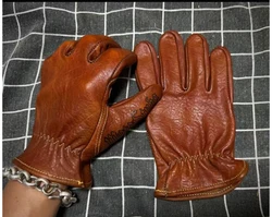 Handmade Vintage Leather Motorcycle Racing Glove