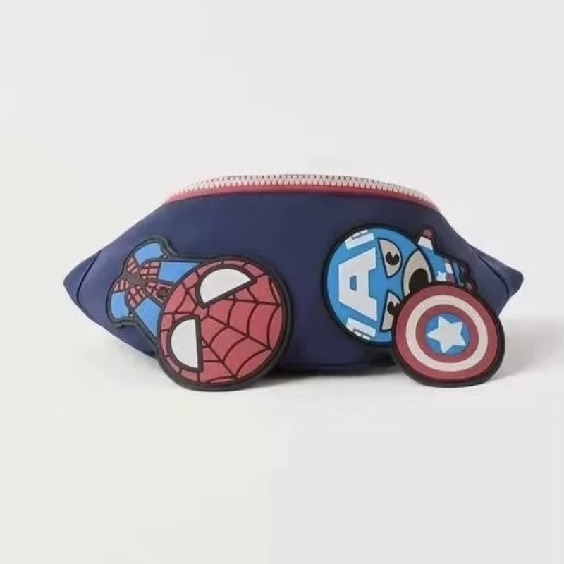 Disney New Capitan America Marsupio per bambini Borsa da petto per ragazze alla moda Borsa a tracolla per bambini