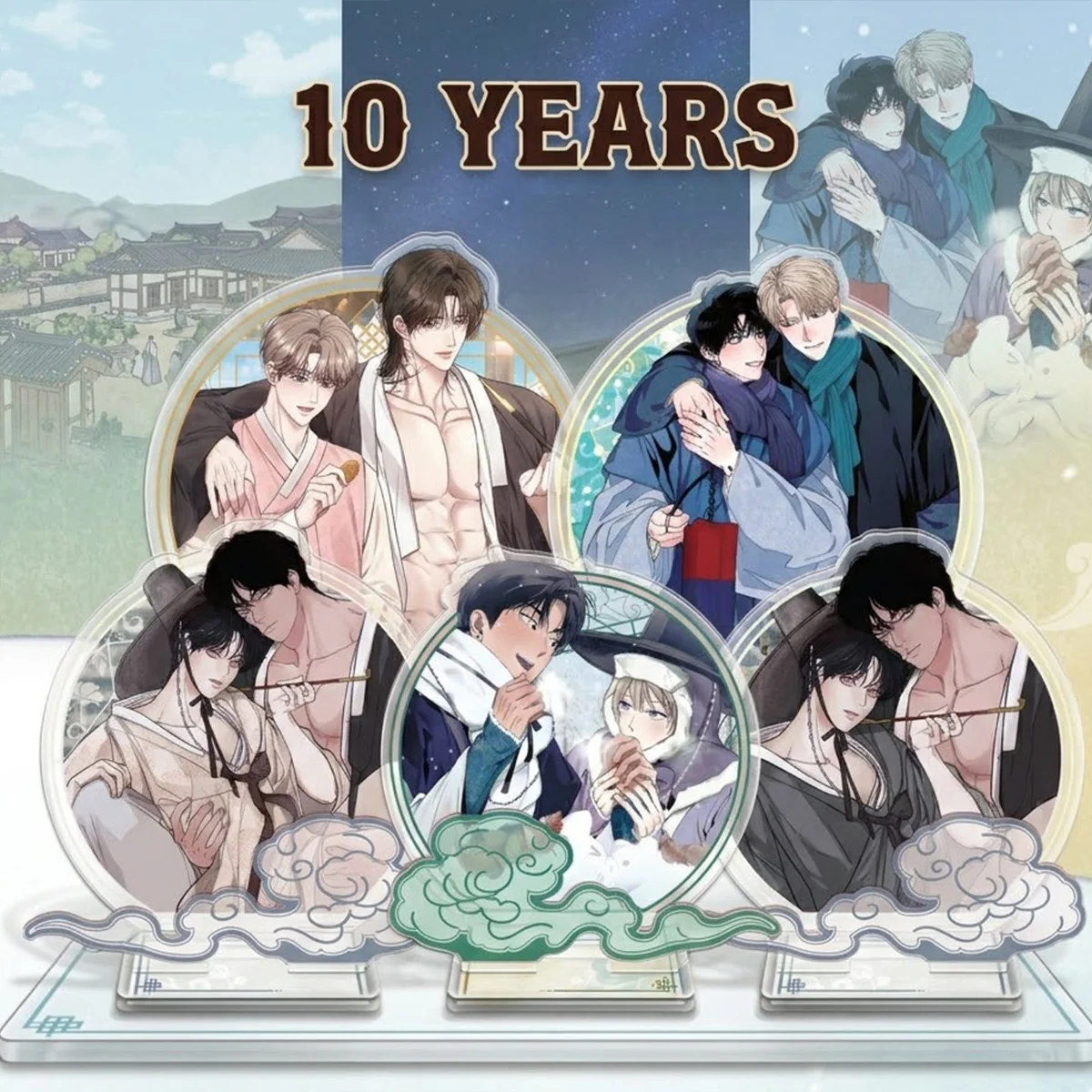 Anime 10 Years 15cm New Acrylic Stand Eli Zac Valentine Gift Bedside Storage Cabinet Anime Desk Decor keychain