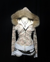 New Subcultures Hip-hop Fashion Harajuku Vintage Camouflage American Casual Slim Zipper Hoodie Women Street Versatile Sweatshirt