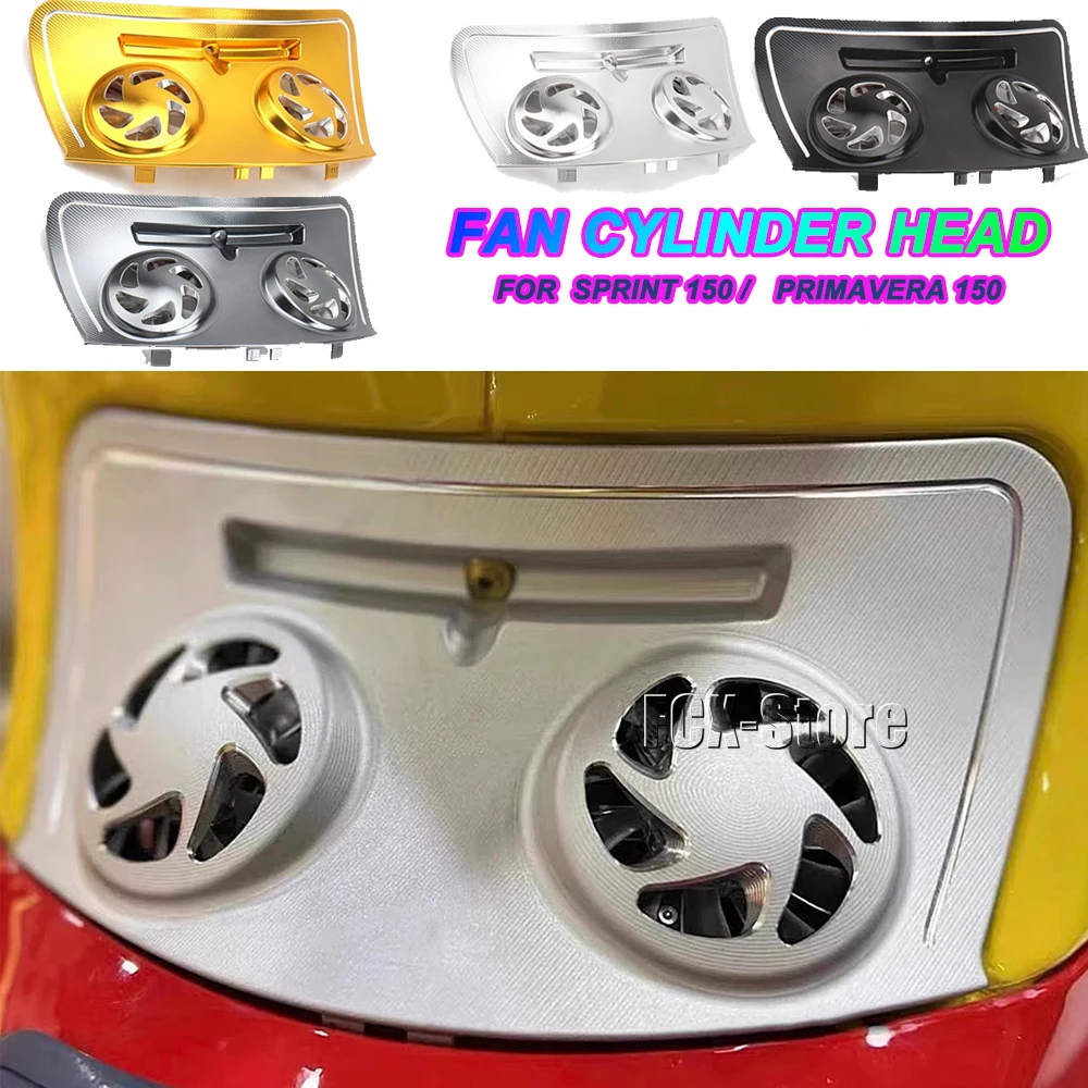 For Vespa Primavera 150 Sprint 150Motorcycle Accessories Aluminium Cylinder Head Protector Cover Cooling Cover Decorative Cover