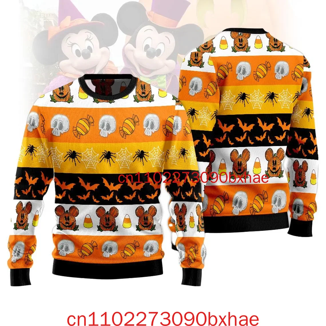 Disney Hocus Pocus suéter feo de Navidad hermanas Sanderson suéter de vacaciones estampado 3D suéter de Disneyland fiesta de Navidad