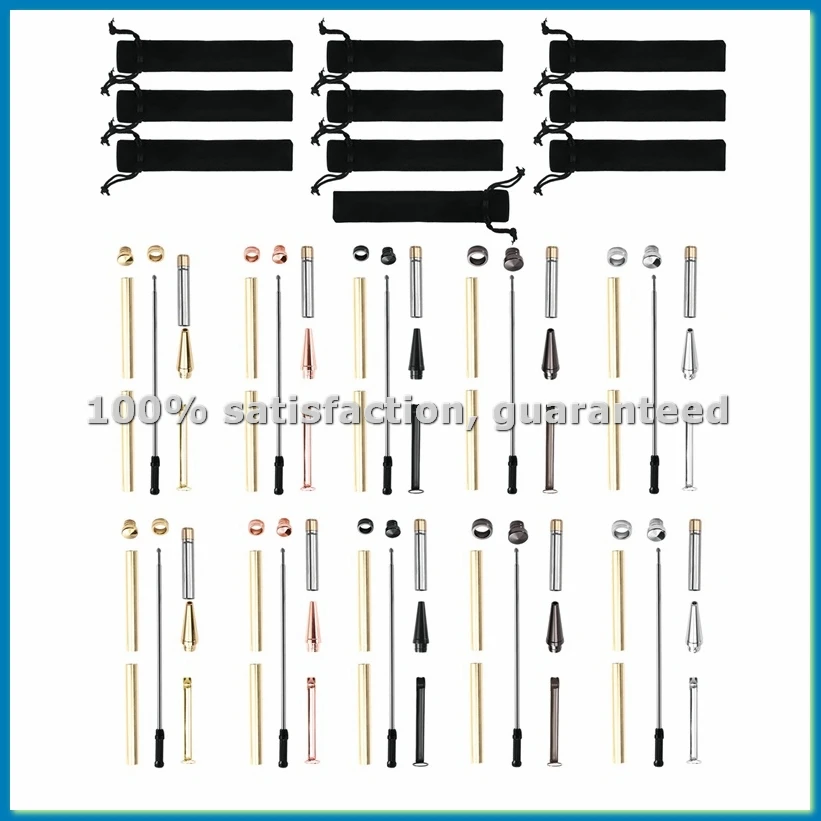 

Slimline Pen Kit for Wood Turning 10 Pack with Multiple Finishes 7mm Twist Pen Kit-A31R