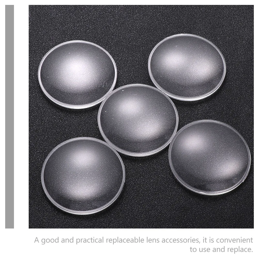 

10pcs Biconvex Magnifying Lenses High Magnification Clear Acrylic Optics Portable for Telescopes Jewelry Loupe Accessories
