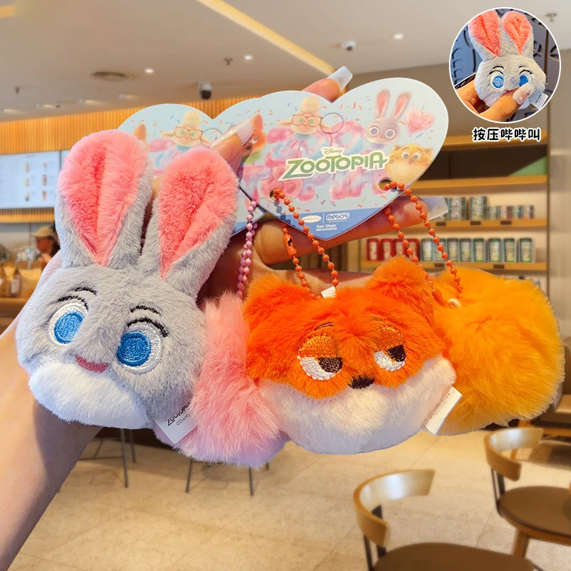 

New For Zootopia2 Plush Keychain Plush Toy Doll Pendant Cartoon Bag Pendant Couple Pendant Birthday Christmas Gift