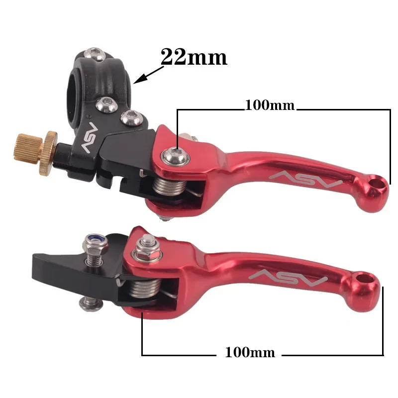 Motorcycle Modification Accessories ASV Anti-fall Brake Handle Clutch Lever Suitable For CRF KLX YZF EXC Off-Road Vehicles