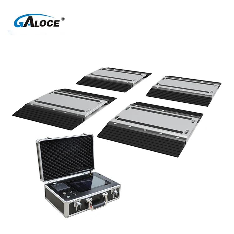 GPWA08 1 - 50 Ton 6 pcs Digital Balance Portable Axle Scales With Printer Indicator