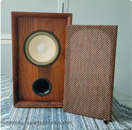 Front Surround Amplifier Speaker, XLR Input 10W-50W 4 Ohm, 90dB British Retro Four-inch Passive Speaker/bookshelf Box