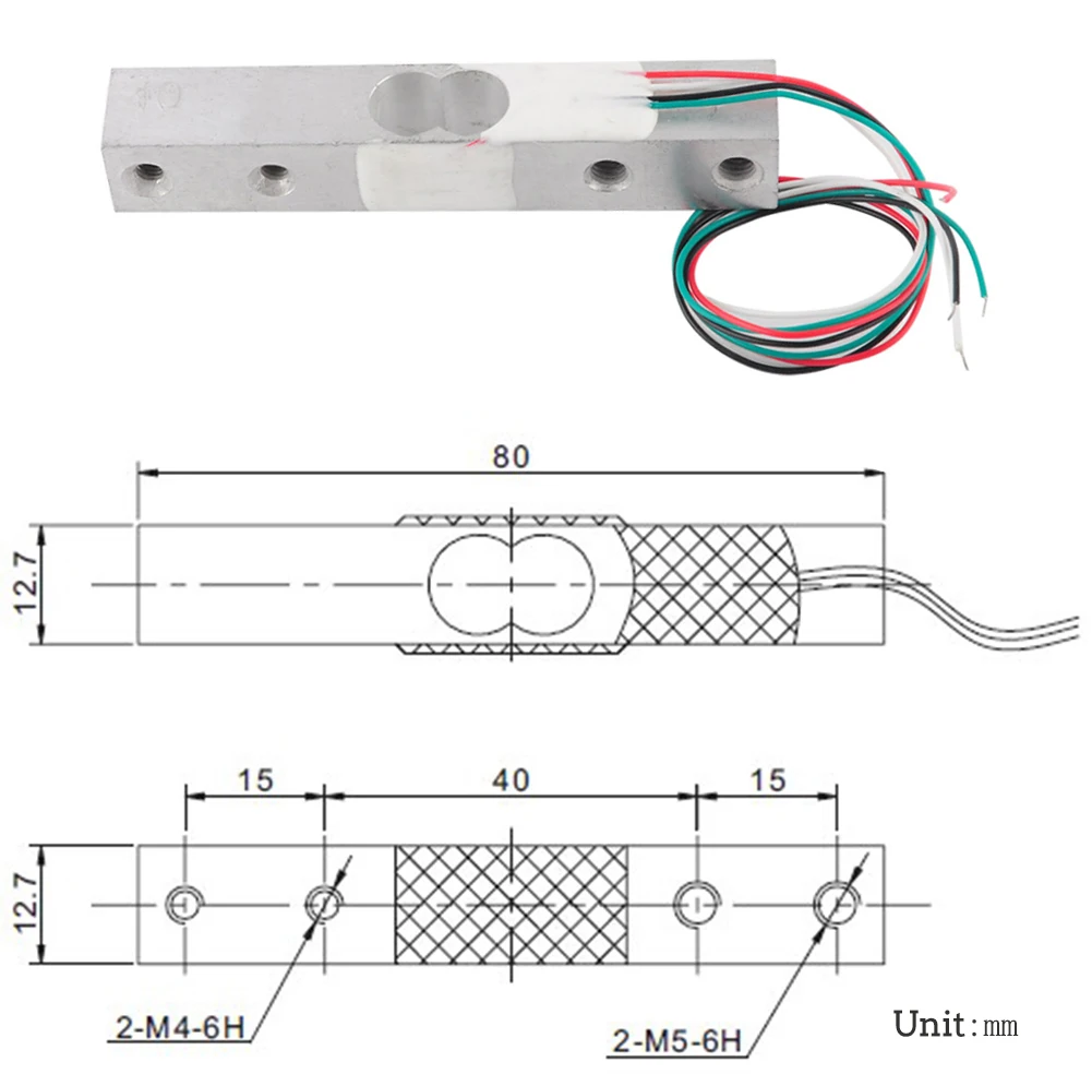 10PCS YZC-133 Portable Weight Sensor Load Cell 1KG 2KG 3KG 5KG 10KG 20KG Weighing Sensor for Electronic Scale HX711 AD Module