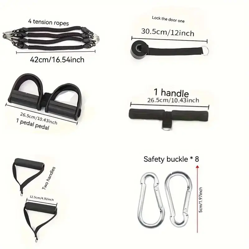 Man Tension Rope Woman Yoga Pedal Puller Portable Resistance Band Elastic Fitness Equipment Leg Stretching Exercise At Home