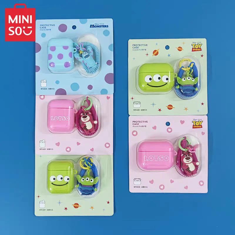 

MINISO Three-eyed Boy Strawberry Bear Sullivan AirPods AirPods Pro Cute Headphone Protective Case Gift Collection
