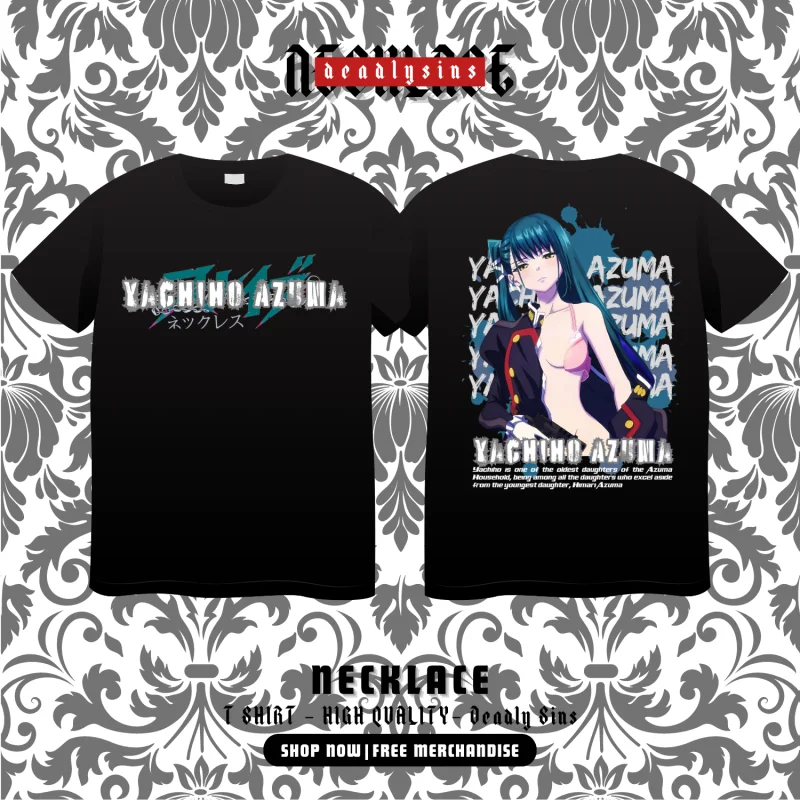  T-shirt Anime YACHIHO AZUMA Katun Premium 24s - Tshirt Distro Mato Seihei no Slave Oversize Dewasa