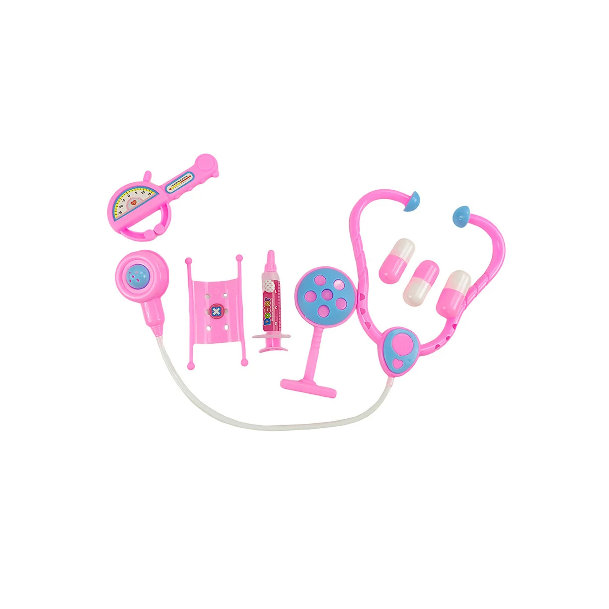 مجموعة اللعب الطبية الواقعية للأطفال - لعبة زي الطبيب مع حقيبة سفر وسماعة الطبيب والضمادات والأدوات الطبية للخيال #6