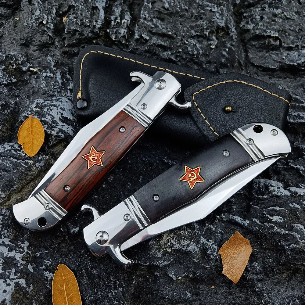 Russian Finka NKVD KGB AU.TO Knife 440C Blade Tactical Survival Edc Outdoor Combat Rescue Hunting Pocket Folding Knives