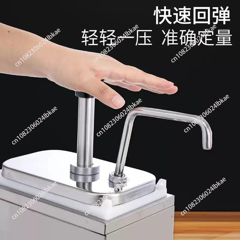 

Commercial Fruit Sauce Pump Machine Manual 3L Cheese Dispenser Machine Stainless Steel Tomato Sauce Pump Machine 1 piece