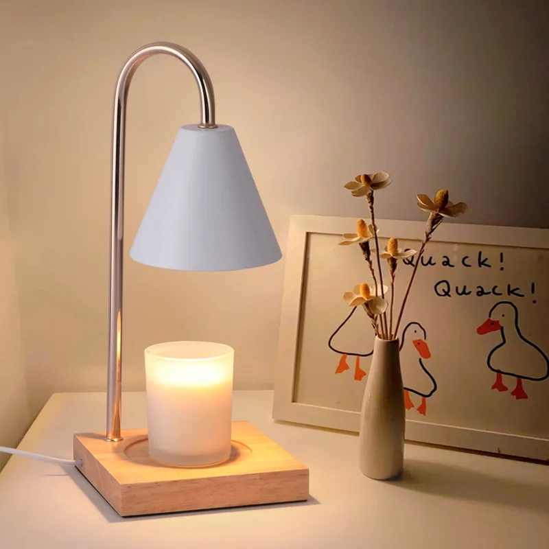 

Candle Warmer Lamp with Timer Dimming Melting Wax Table Lamp Home Bedroom Decor Nightlight Creative Aromatherapy Desk Light Gift