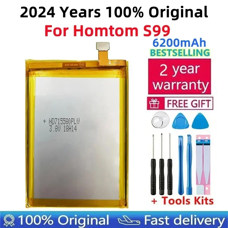 

100% Original 6200mAh S99 Battery For Homtom S99 Mobile Phone In Stock Latest Production High Quality Battery+Tracking Number