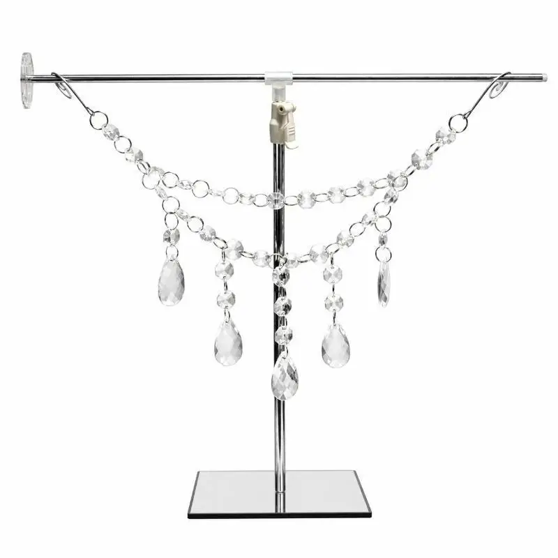 Christmas Crystal Beaded Drop Ornament Sparkling Hanging Pendant for Xmas Tree Home Holiday Party Festive Decoration