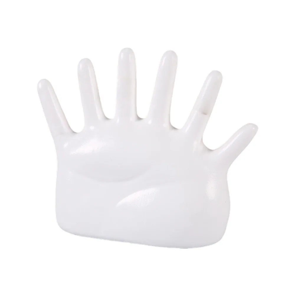 

6 Fingers Palm Shape Rings Holder Resin Crafts Jewelry Display Stand Vintage Simple Palm Shape Jewelry Display Stand