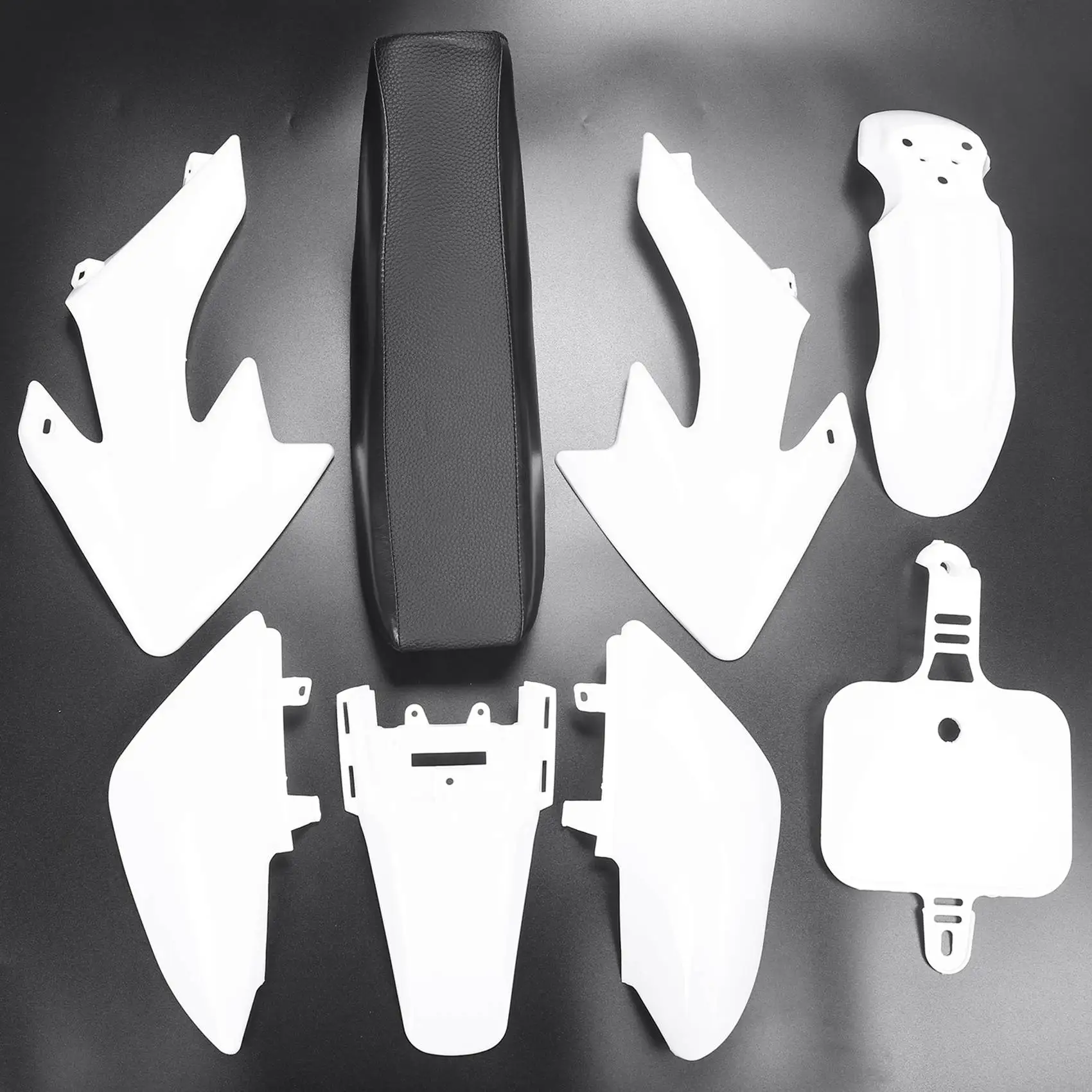 AEE5-8Pcs 50Cc 110Cc 125Cc 140Cc Plastic 4-Stroke Crf50 Pit Off-Road Bike Set Mudguard Seat - Motorcycle Motorcycle Diy Kits