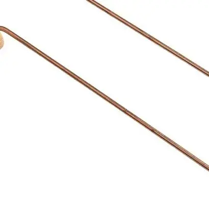 2Pcs 99.9% Pure Copper Dowsing Rods With For Birch Wood Handle Rotary Divination Tools For Water Metal Detection And Locating