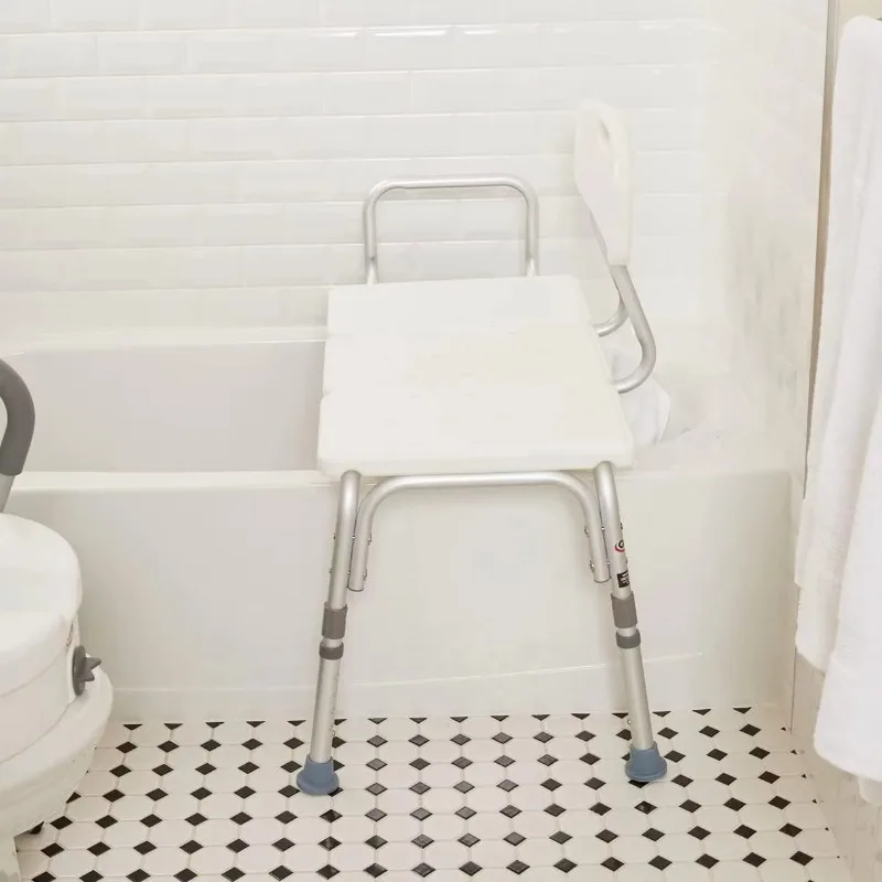 for Height Adjustable Aluminum Lightweight Bath Transfer Stool Shower Chair, 300, Suitable the elderly and disabled