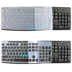 Keyboard Cover for Logitech K200 MK200 K260 MK260 K270 MK270 K275 MK275 K295 MK295 Wired Black Silicone Protector Skin Case Film