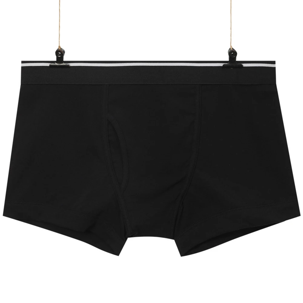 Sexy Men Boxers Open Front Underwear U Convex Pouch Trunks Cotton Solid Shorts Panties Elasticity Lingerie Intimate Underpants