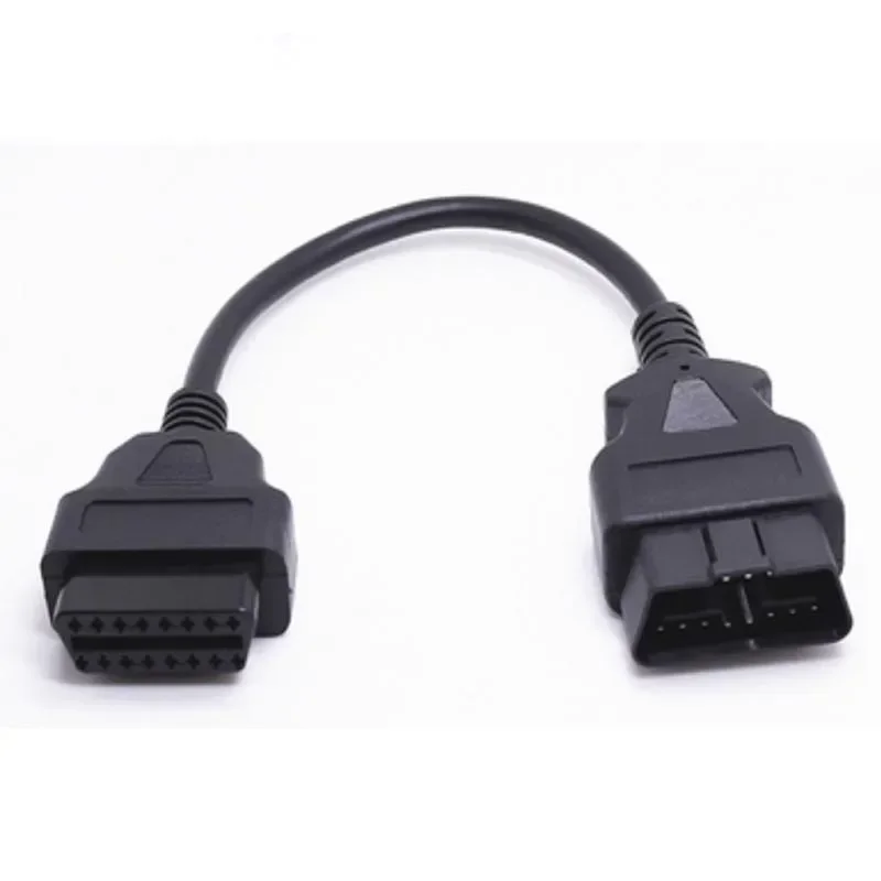 30/50 سنتيمتر obd كابل obd2 1 إلى 2 الفاصل سلك محول سيارة obdii سيارة ذكر إلى أنثى تمديد الحبل للسيارات obd2 الخائن