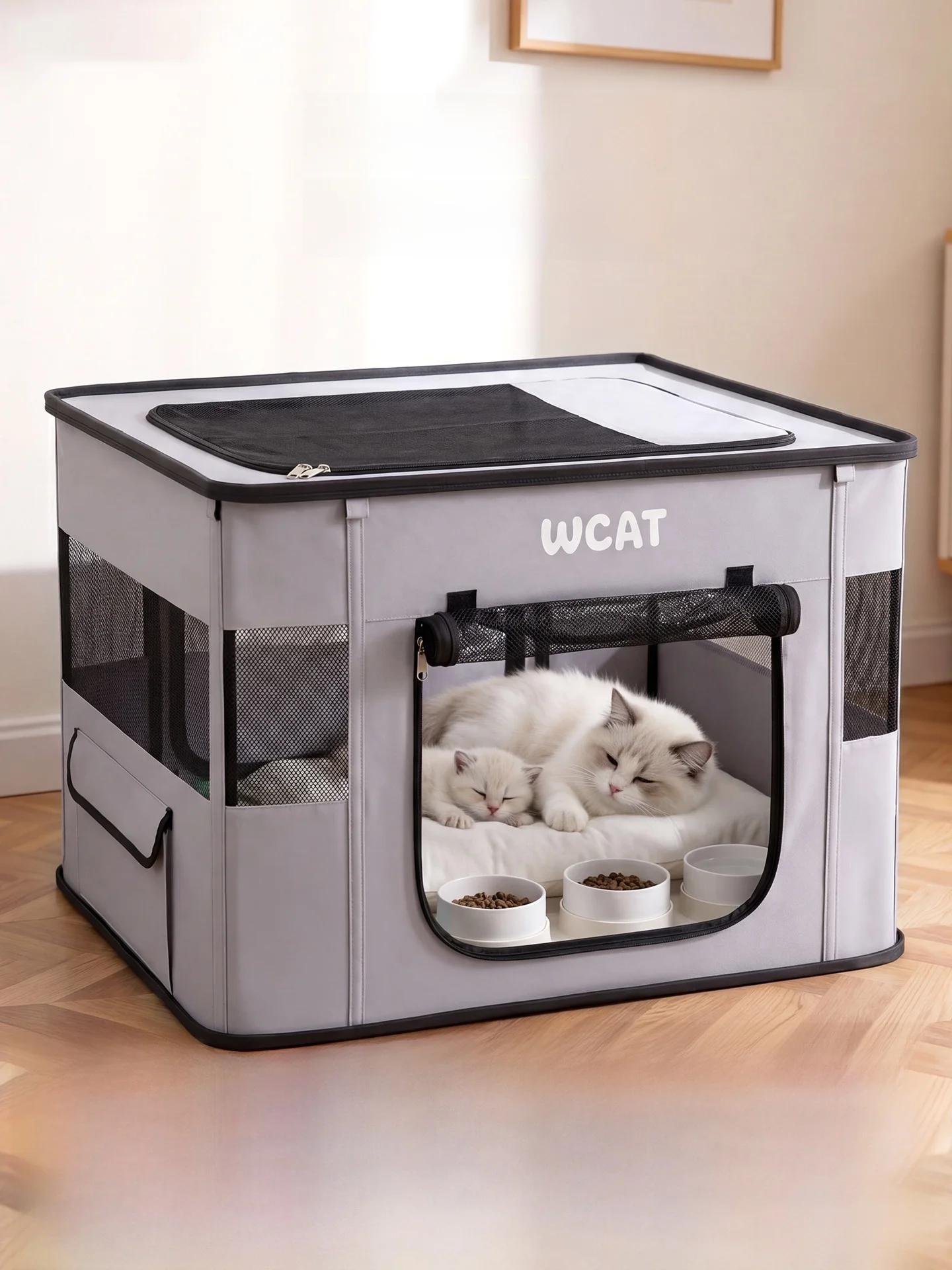 neuralcat-pet-cuccia-pieghevole-per-parto-e-allattamento-antivento-calda-staccabile-lavabile-trasportino-portatile-per-cani-da-auto