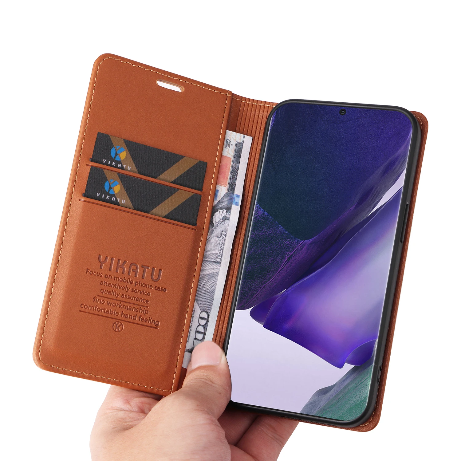 حافظة لهاتف سامسونج جالاكسي M 33 52 53 55 62 نوت 8 9 10 برو 20 حافظة هاتف مغناطيسية فاخرة للغاية لتخزين البطاقات والمال