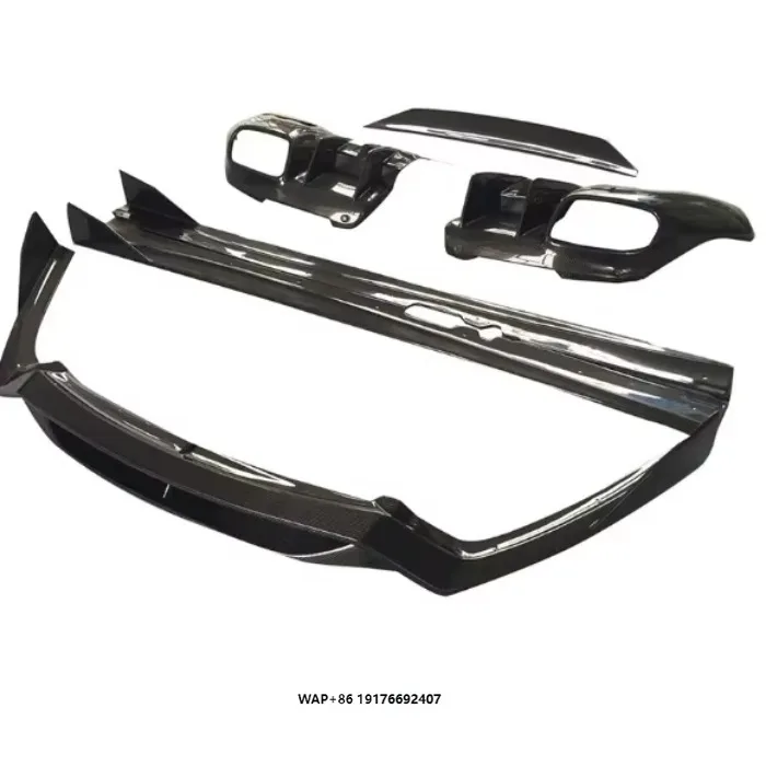 Body Kit Fit for FR F12 Style Dry Carbon Fiber Material Front Spoiler Rear Diffuser Side Skirt Rear Wing Body Parts High Quality