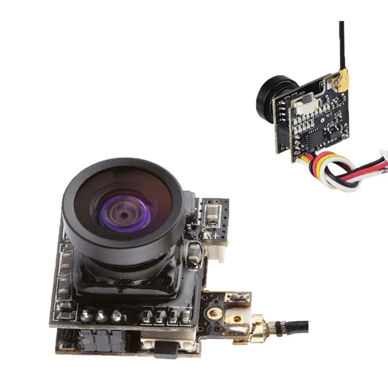 

1pcs new HD Micro CMOS FPV Camera 150-Degree Angle Of View 3.6g Ultralight L-S2+ OSD 5.8G 25MW 40CH 800TVL PAL / NTSC Switchable