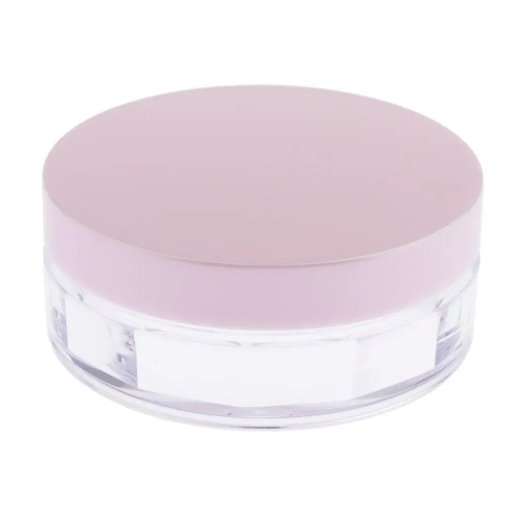 10g Travel Refillable DIY Makeup Loose Case Jar with Sifter Pink